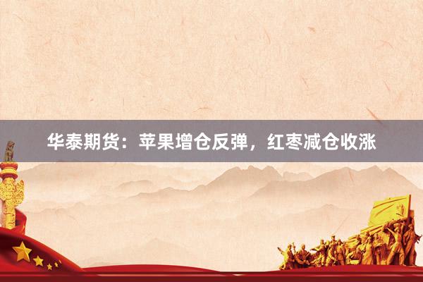 华泰期货：苹果增仓反弹，红枣减仓收涨