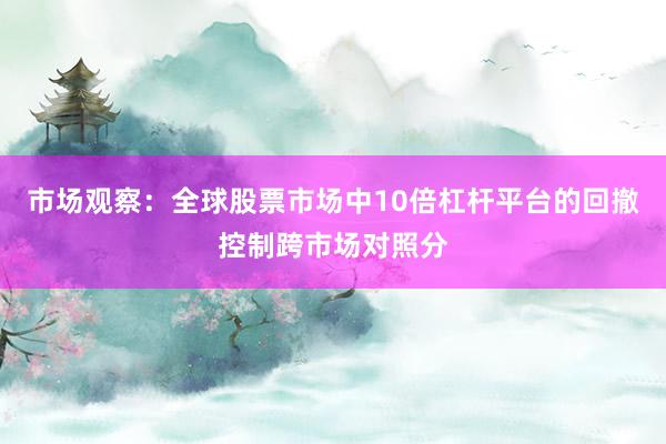 市场观察：全球股票市场中10倍杠杆平台的回撤控制跨市场对照分