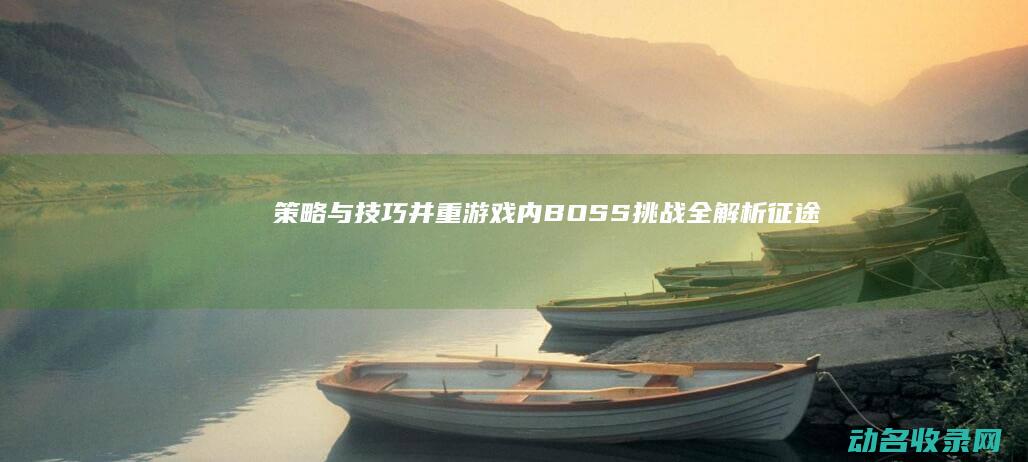 策略与技巧并重 游戏内BOSS挑战全解析 征途 (策略与技巧并称什么)
